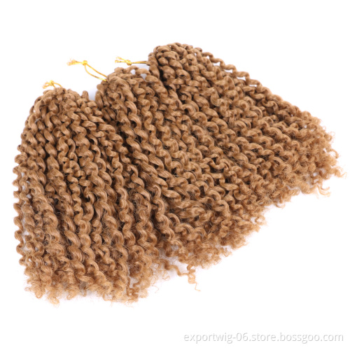 Wholesale Synthetic Twist Braids Hair 8inch 90g Crochet Curly Braid Hair Afro Curls Braiding Hair